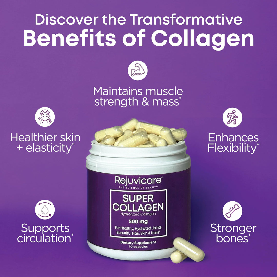 Rejuvicare Super Collagen Capsules, Multi, 90 Count