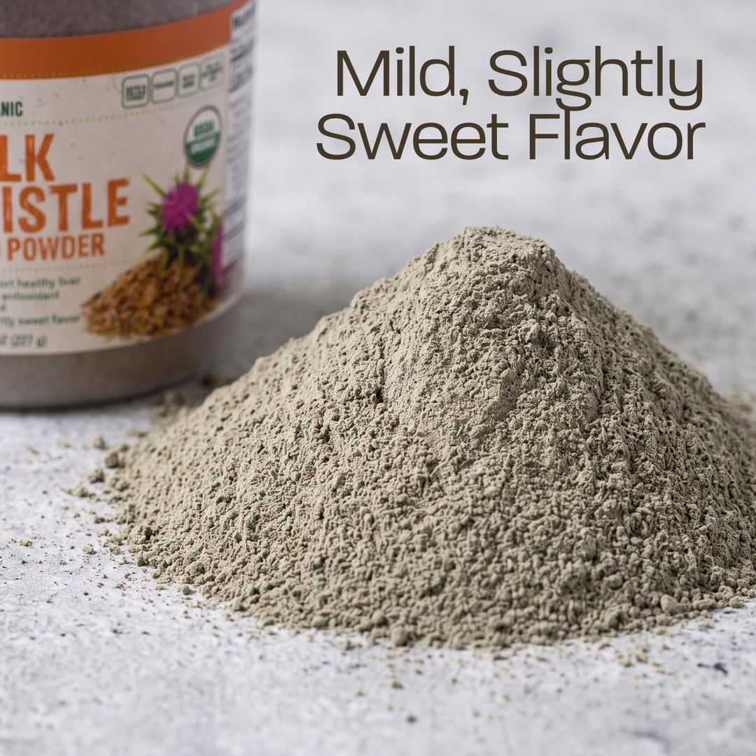 BareOrganics Milk Thistle Seed Powder, 8 oz