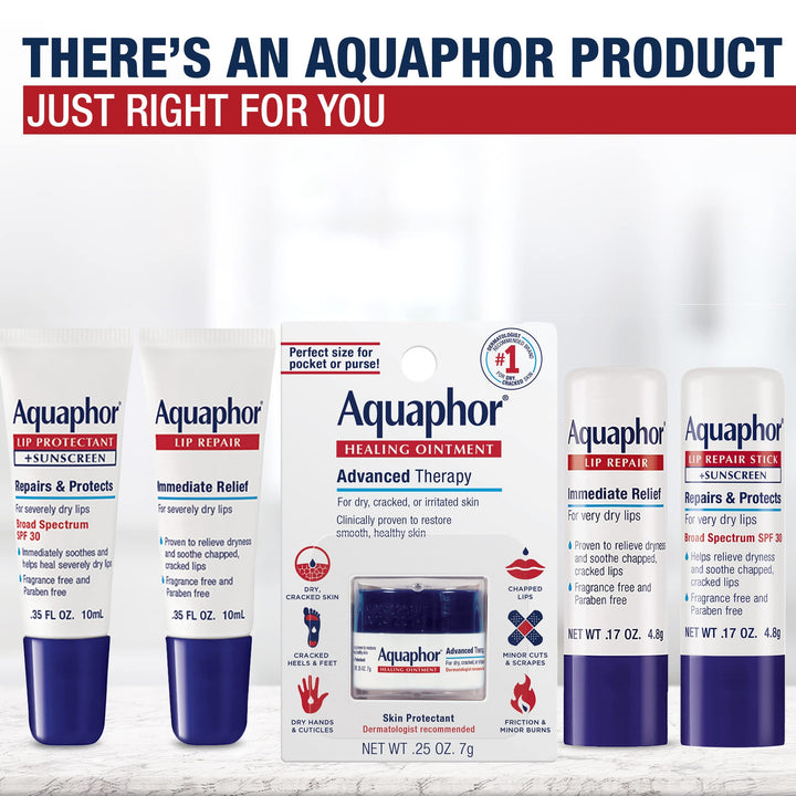 Aquaphor Lip Repair Ointment, 0.35 fl oz
