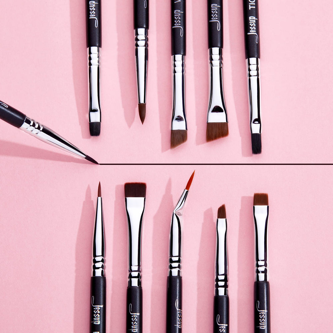 Jessup Eyeliner Brush Set, 11 Count