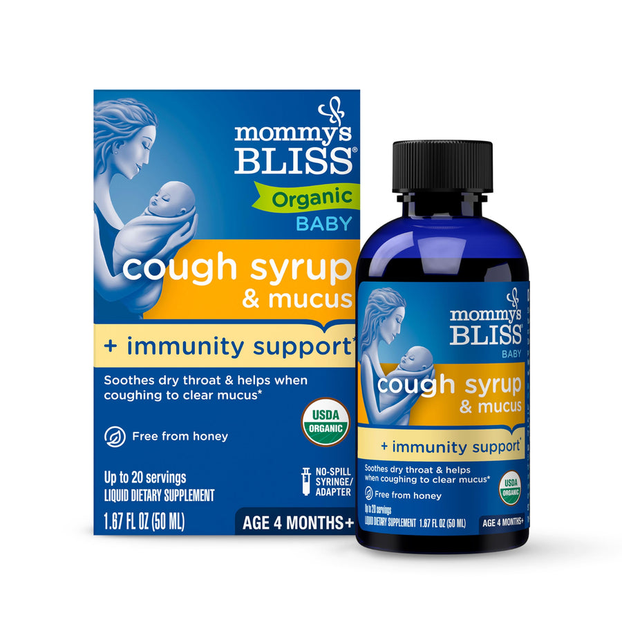 Mommy's Bliss Organic Baby Cough Syrup And Immunity Support, 1.67 fl oz