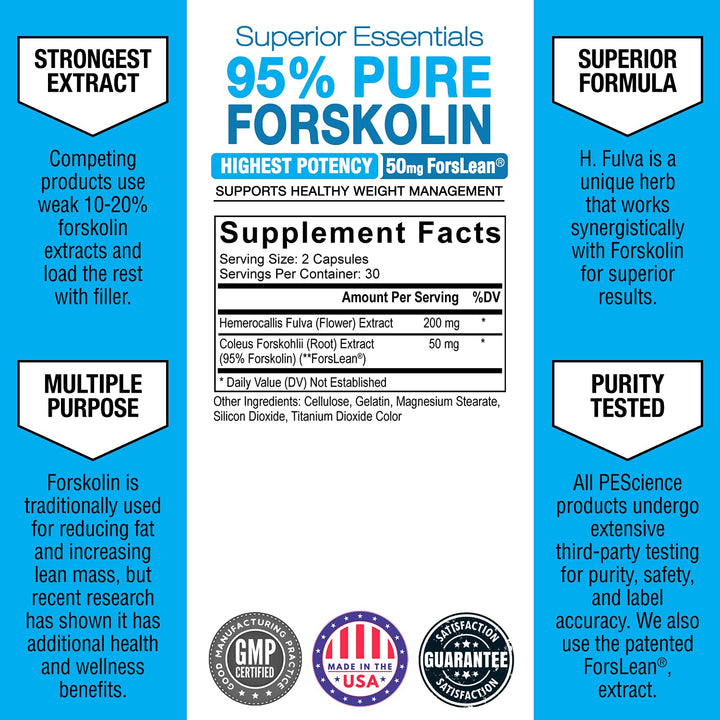 PEScience ForsLean, 95 Percent, 60 Count