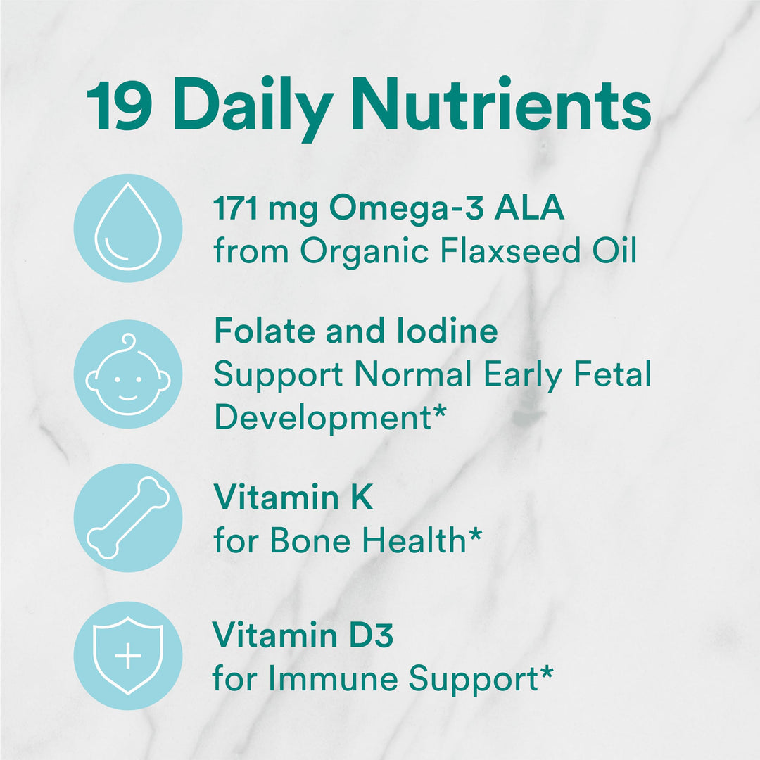 SmartyPants Organic Prenatal Multivitamin Gummies, 90 Count