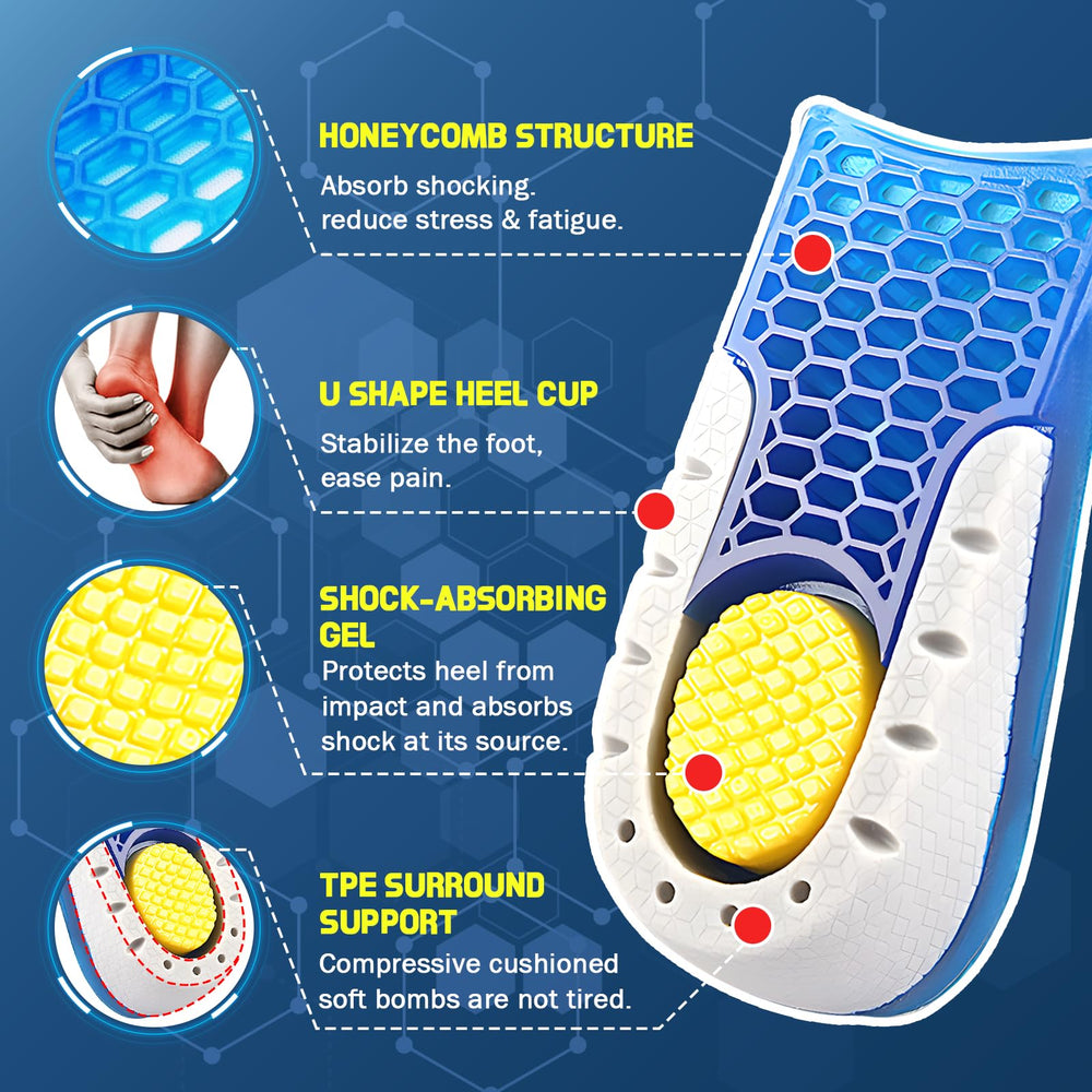 Ailaka Gel Height Increase Insoles, 1 Pair