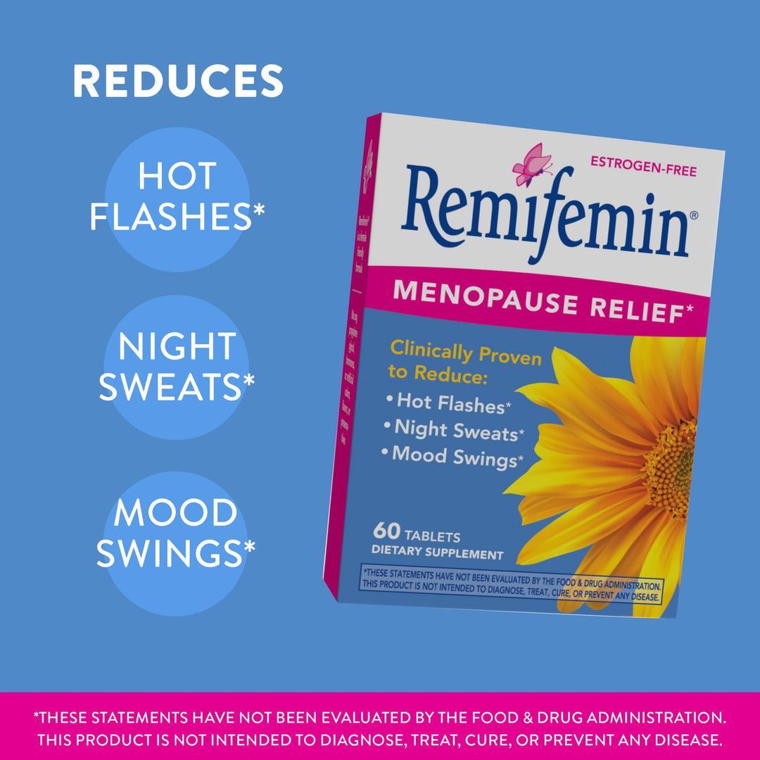 Remifemin Menopause Relief Supplements, 60 Count