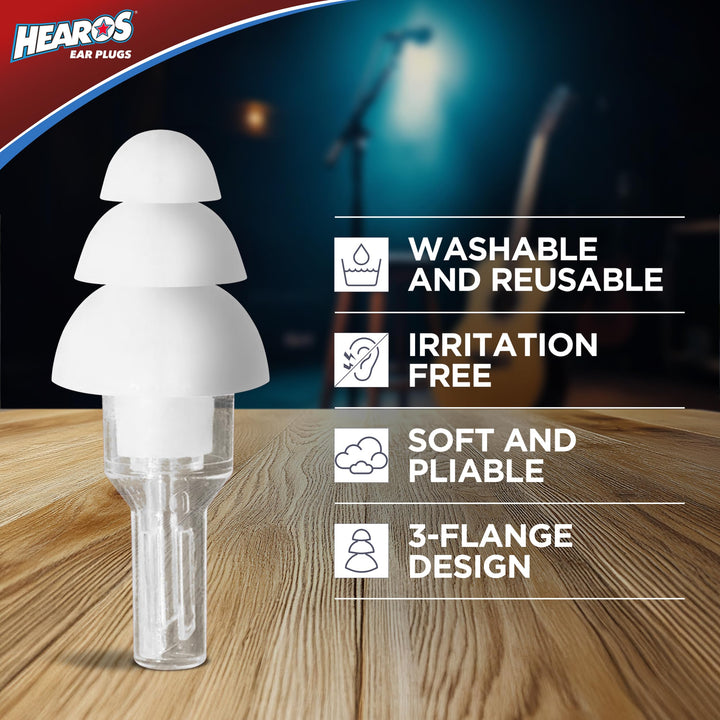 Hearos High Fidelity Musician Ear Plugs, 1 Pair