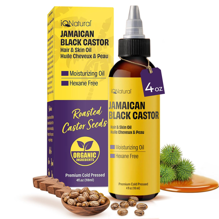 IQNATURAL Jamaican Black Castor Oil, Regular, 4 fl oz