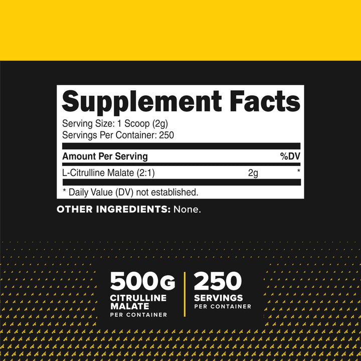Primaforce L-Citrulline Malate Powder, Unflavored, 500 g