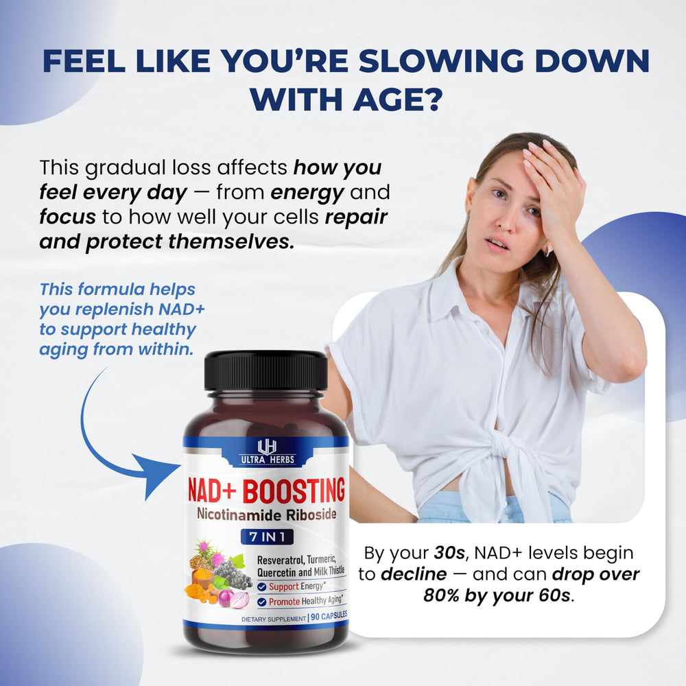 ULTRA HERBS NAD+ Supplement, 90 Count