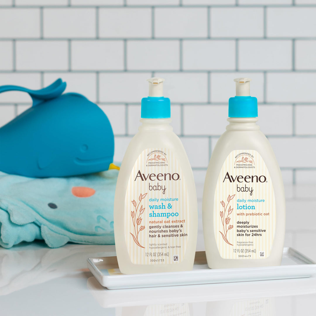 Aveeno Baby Gentle Moisturizing Daily Care Set, 2 Count