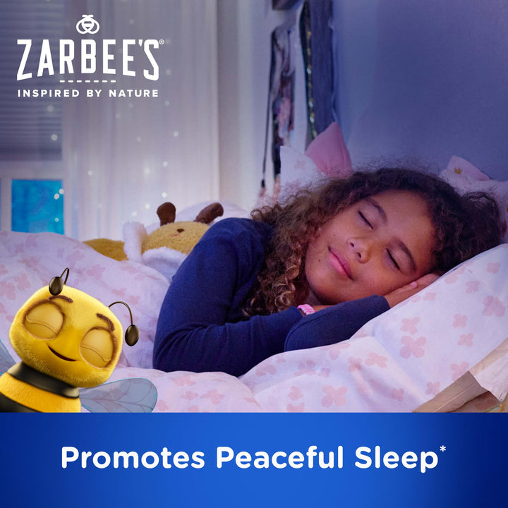 Zarbee's Children's Sleep with Melatonin Supplement, Natural Grape Flavor, 50 Count