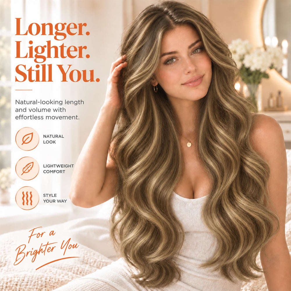 Sunny Hair I Tip Human Hair Extensions, Dark Brown Highlights Caramel Blonde, 14 Inch 50g 100 Strands