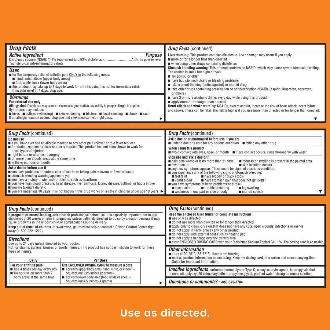 HealthCareAisle Diclofenac Gel, 1%, 50 g