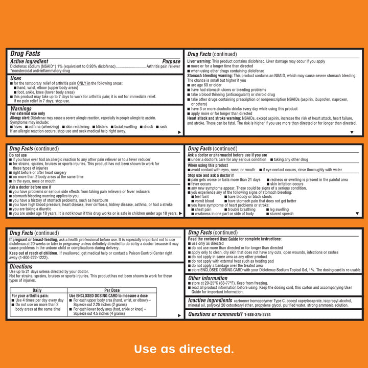 HealthCareAisle Diclofenac Gel, 1%, 50 g