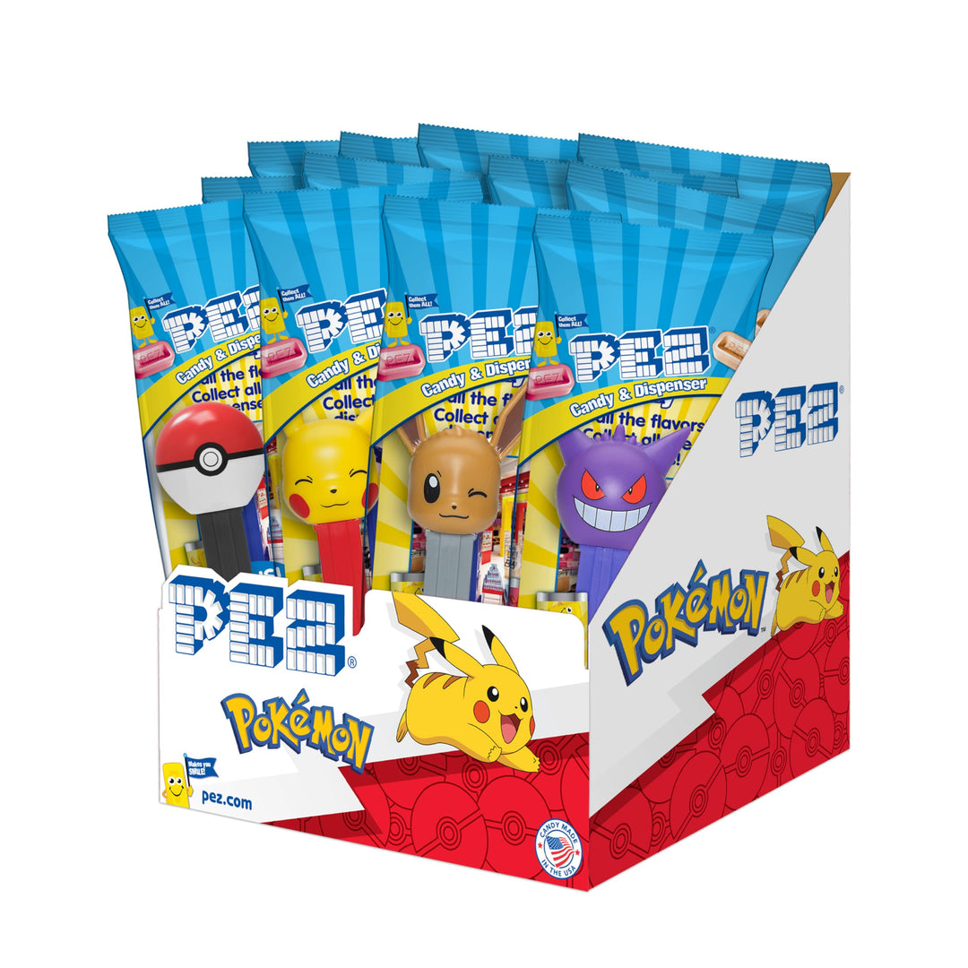 PEZ Candy Dispenser, Pokémon, 12 Count