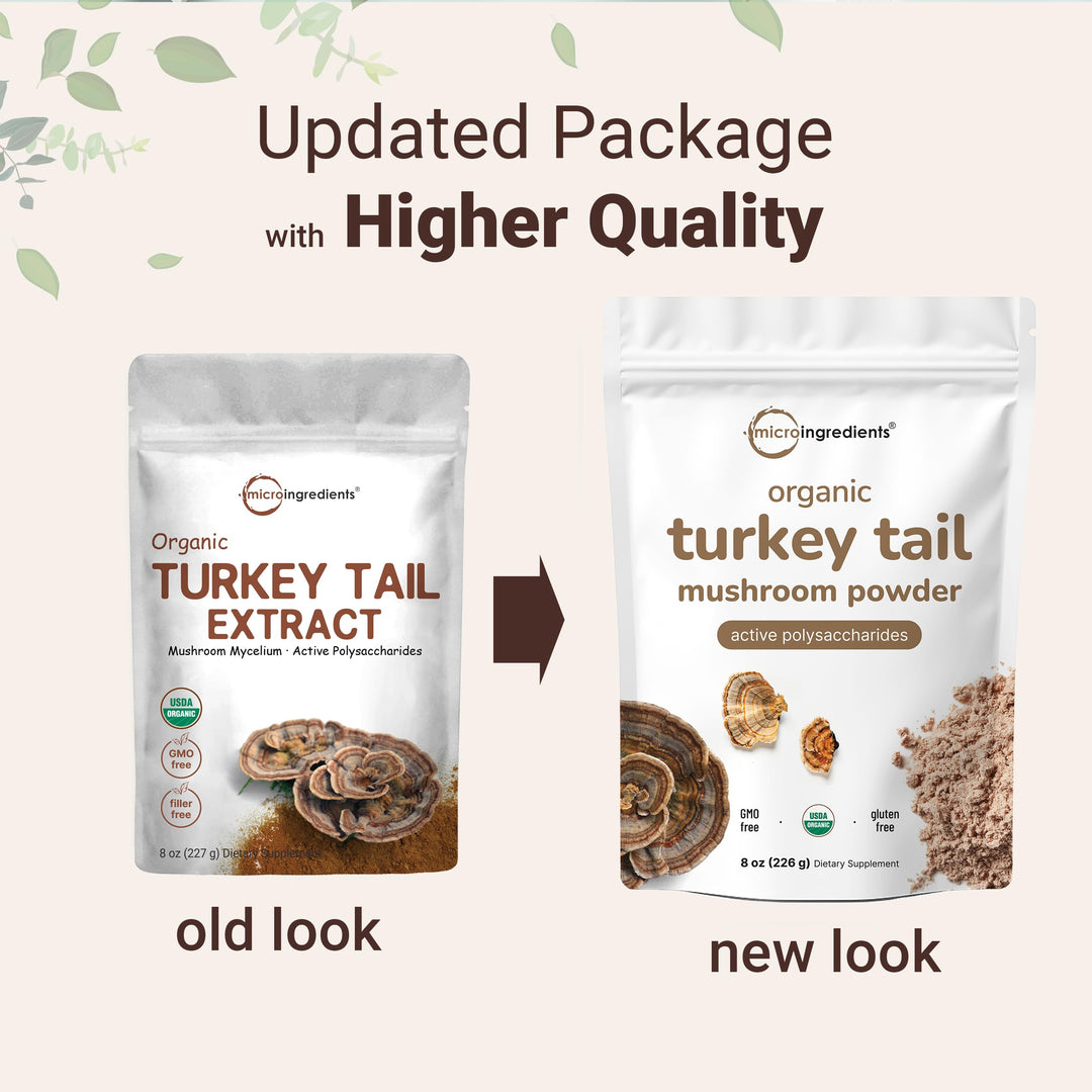 Micro Ingredients Organic Turkey Tail Mushroom Powder, 8 oz
