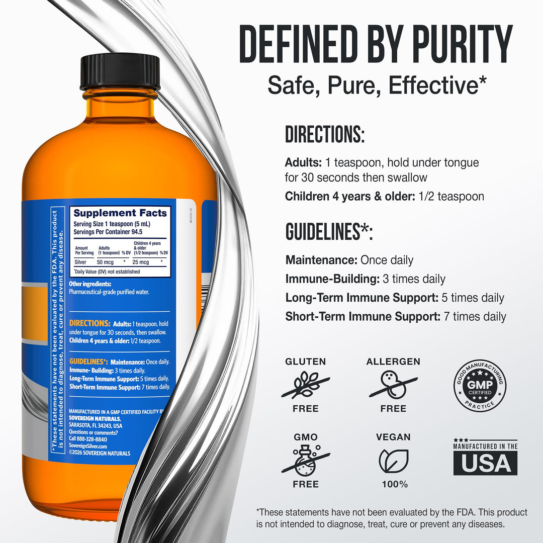 Sovereign Silver Immune Support, 16 fl oz