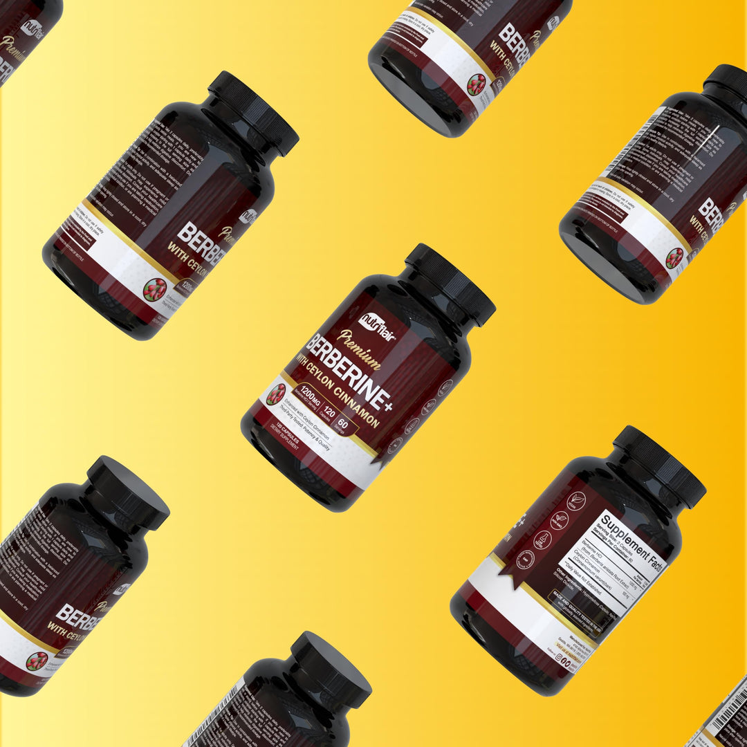 NutriFlair Berberine HCL 1200 mg With Ceylon Cinnamon, 120 Count
