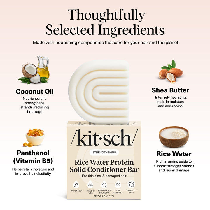 Kitsch Rice Water Conditioner Bar, 2.7 oz