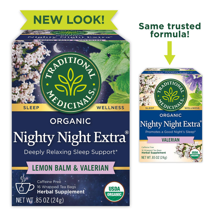 Traditional Medicinals Nighty Night Extra Tea, 16 Count