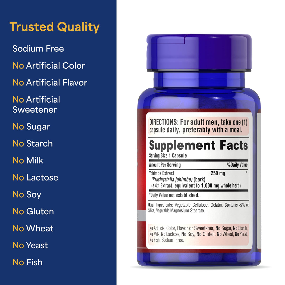 Puritan's Pride Yohimbe, 200 mg