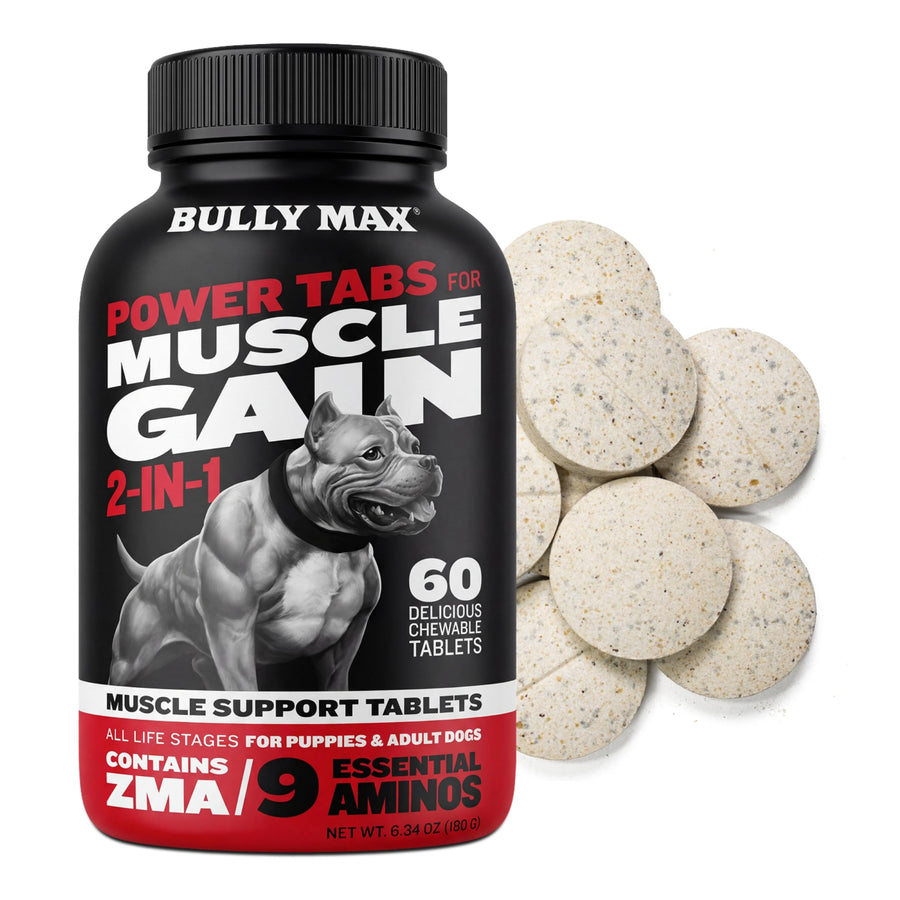 Bully Max Muscle Builder Chewable Tablets, 60 Count
