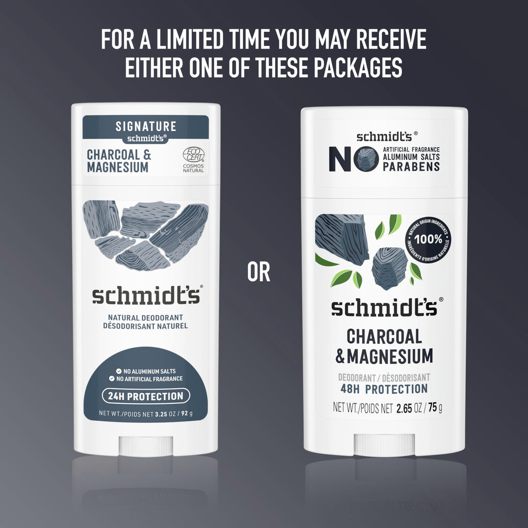 Schmidt's Deodorant, Charcoal & Magnesium, 2.65 oz