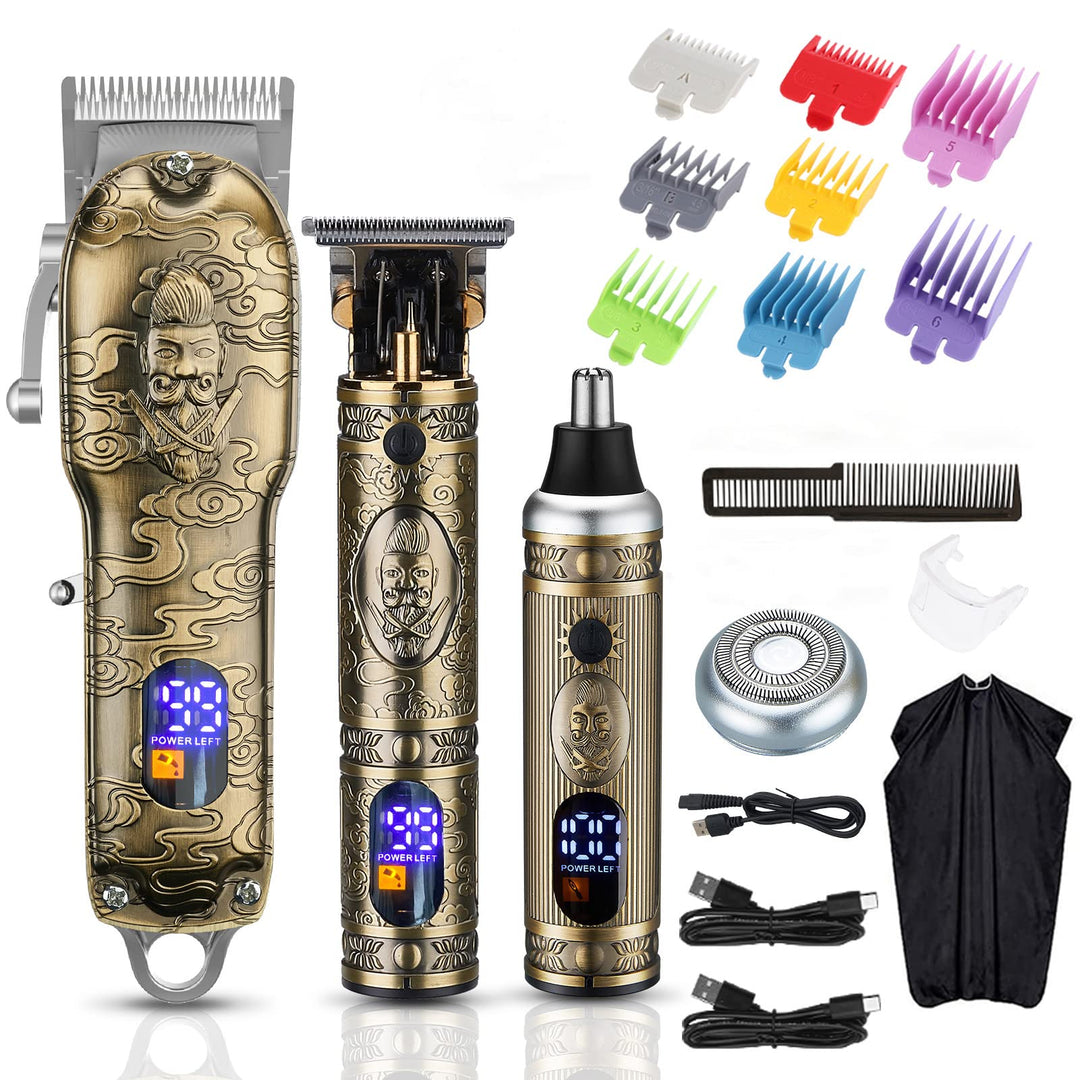 Dumite Hair Clippers and Trimmer Set, Gold