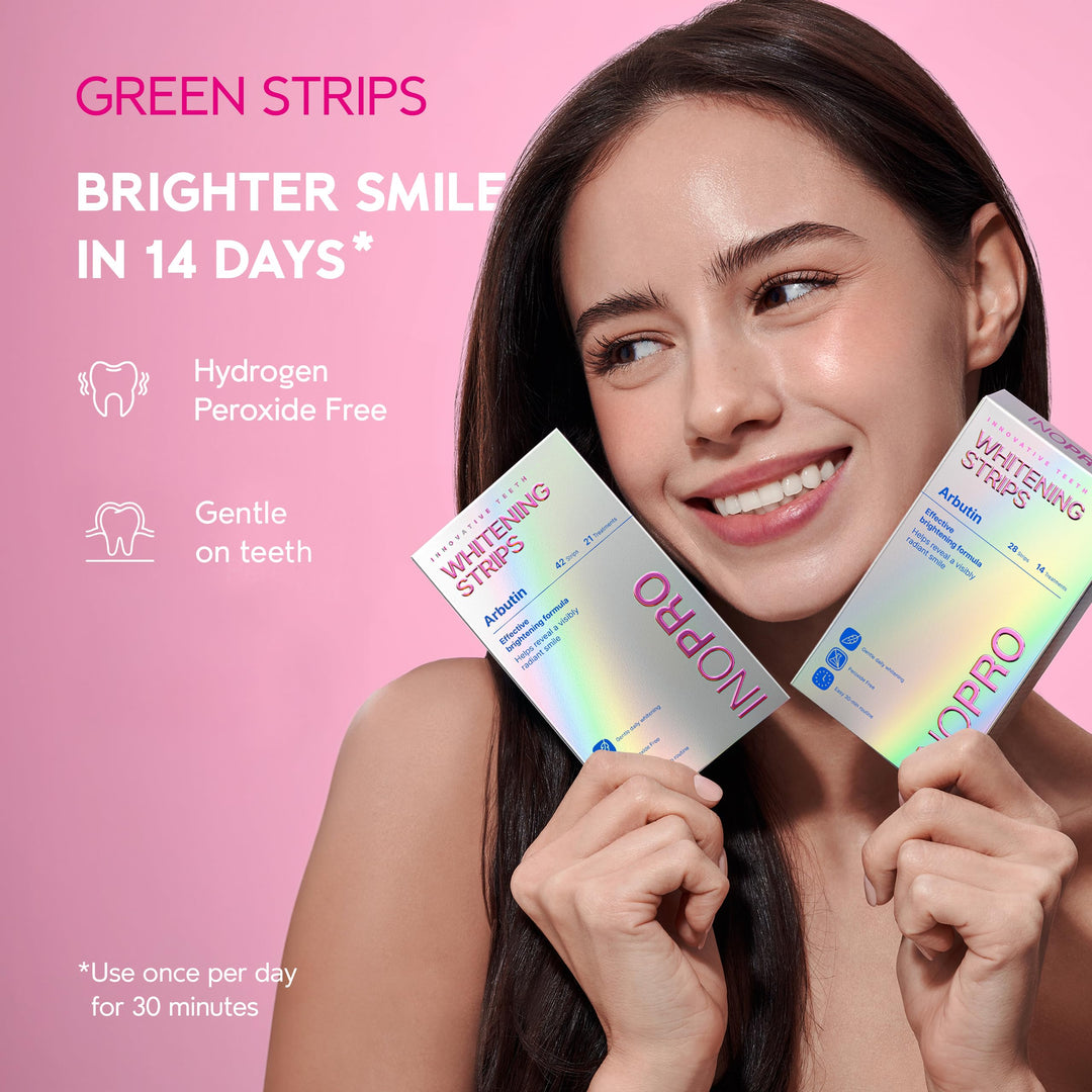 INOPRO / Green Teeth Whitening Strips, 28 Count
