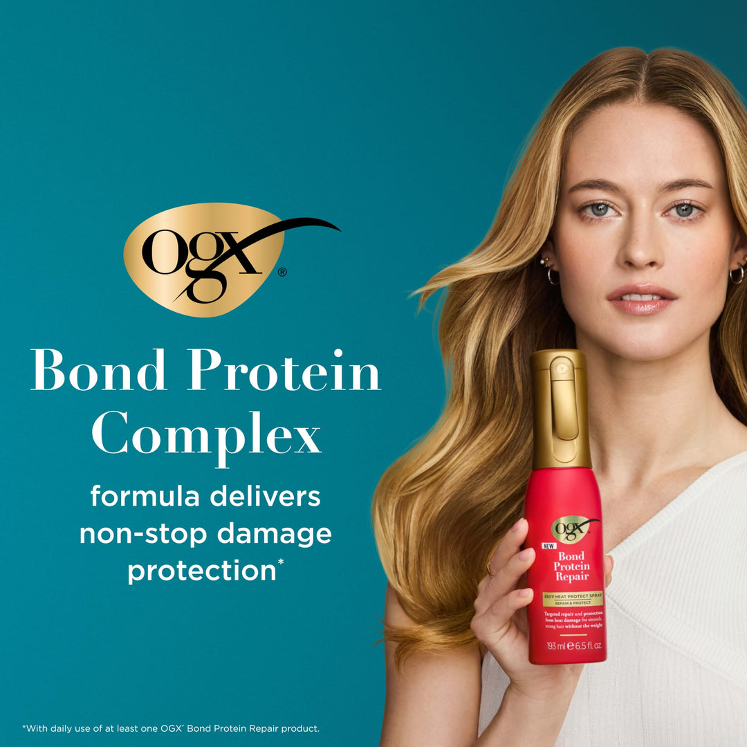 OGX Bond Protein Repair Heat Protect Spray, 6.5 fl oz