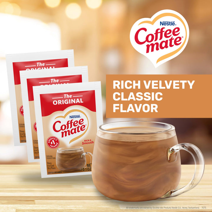 Coffee Mate Original Non Dairy Powder Creamer, 3 g, 1000 Count