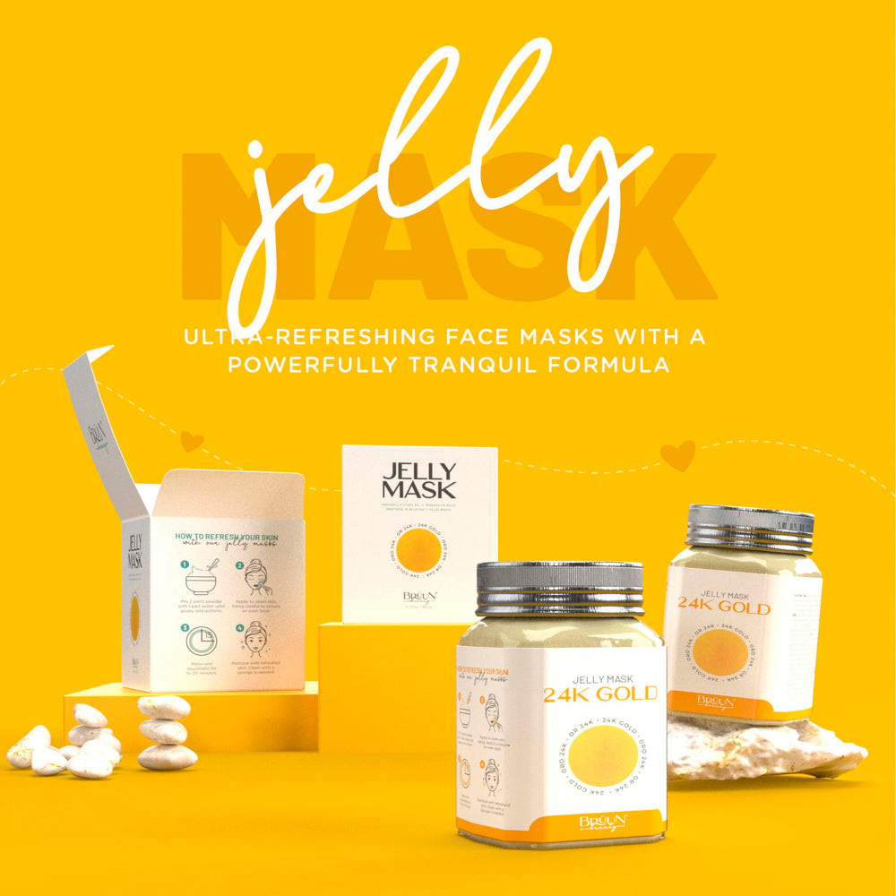 BRÜUN Peel-Off 24K Gold Jelly Mask, 23 fl oz