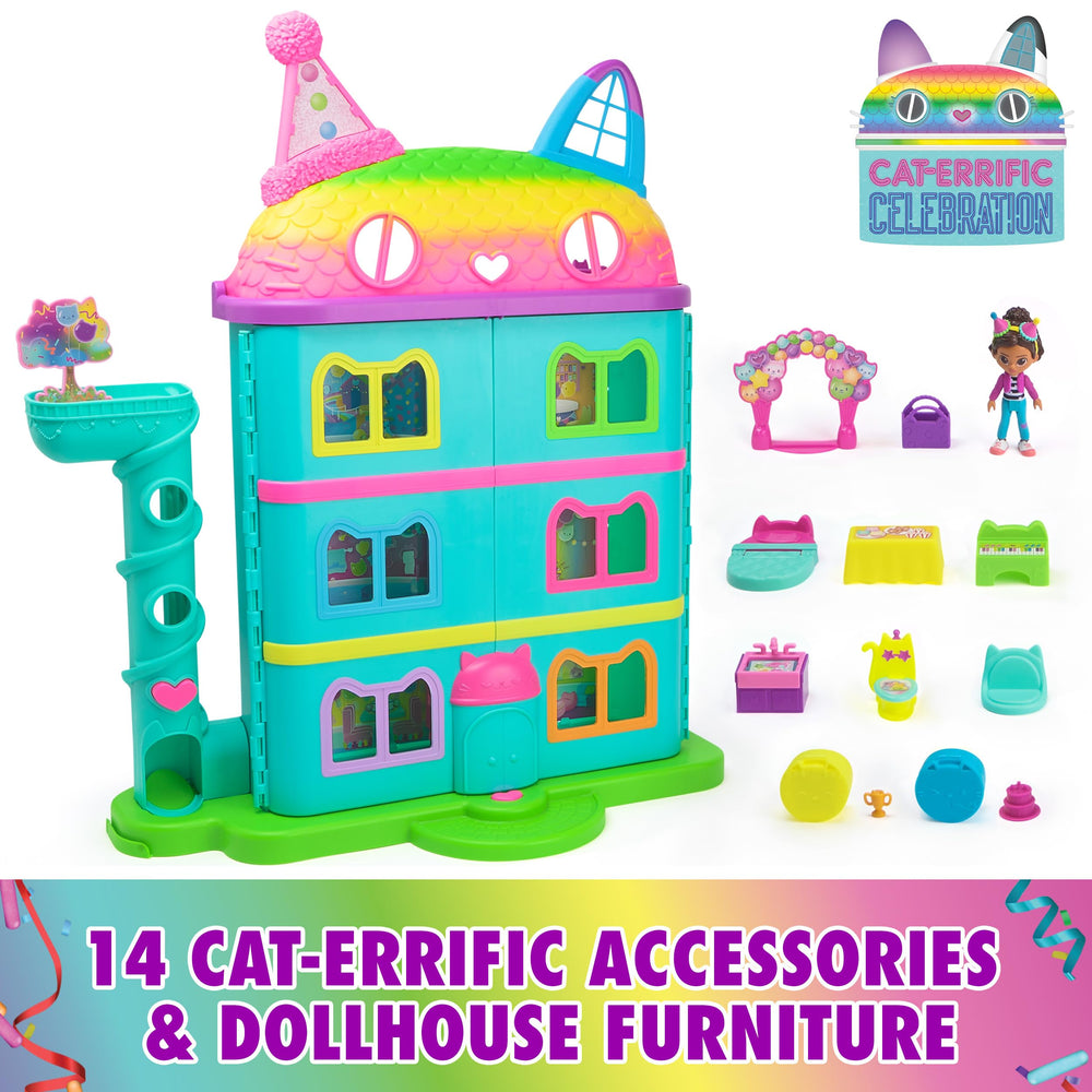 Gabby's Dollhouse Celebration Dollhouse Playset 15 Piece