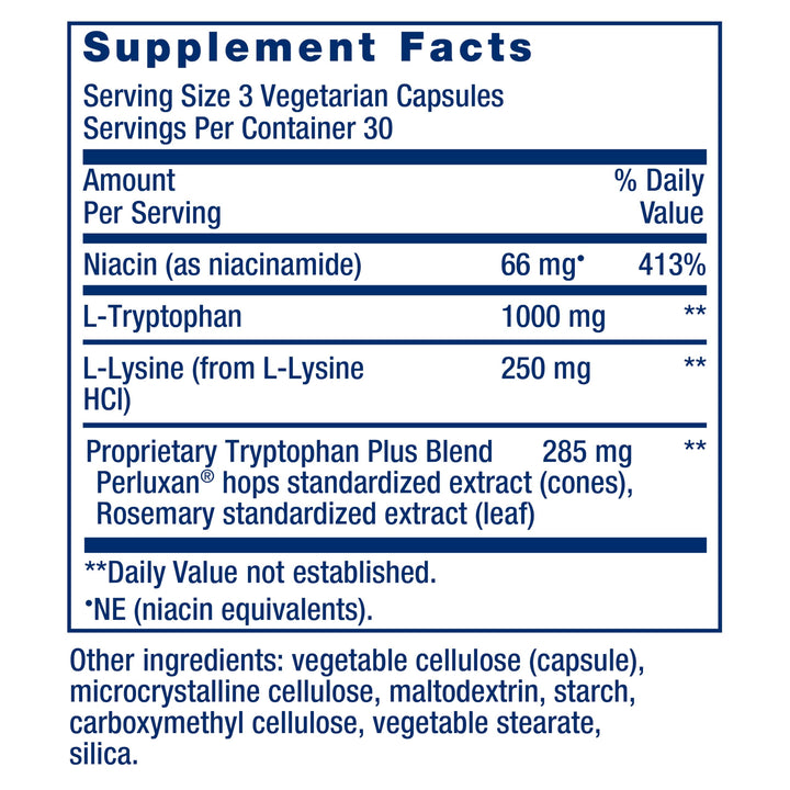 Life Extension Optimized Tryptophan Plus, 1000 mg, 90 Count