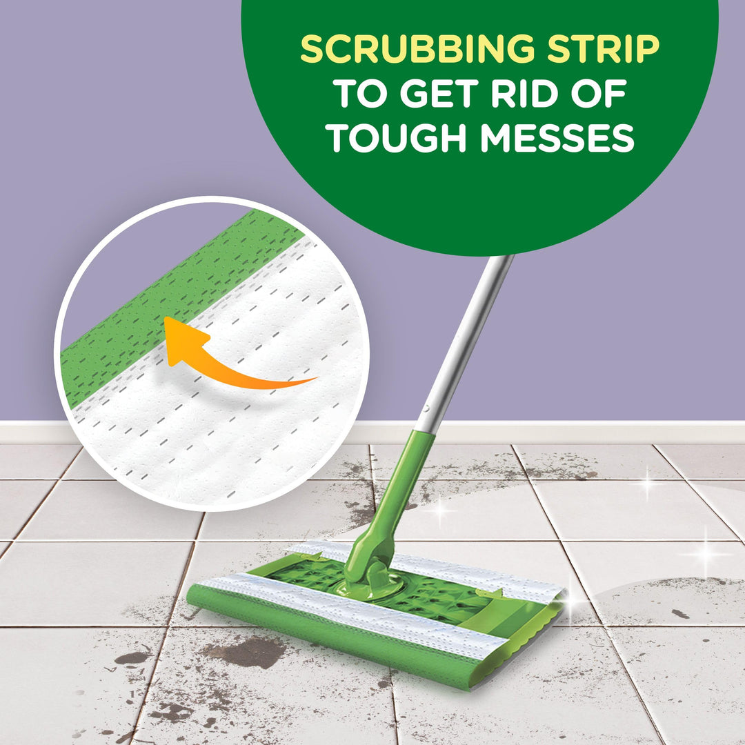 Swiffer Sweep + Mop Wet Pads Refill, Lavender, 12 Count