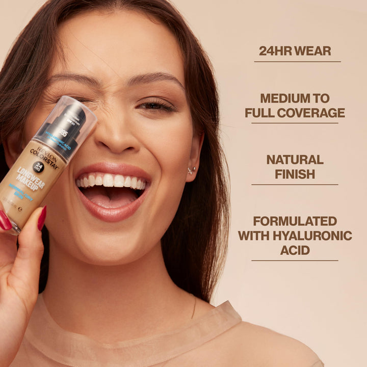 REVLON ColorStay Makeup Foundation for Normal/Dry Skin, 180 Sand Beige, 30 ml