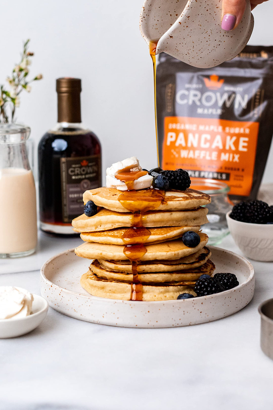 Crown Maple Pancake And Waffle Mix, Organic, 16 oz