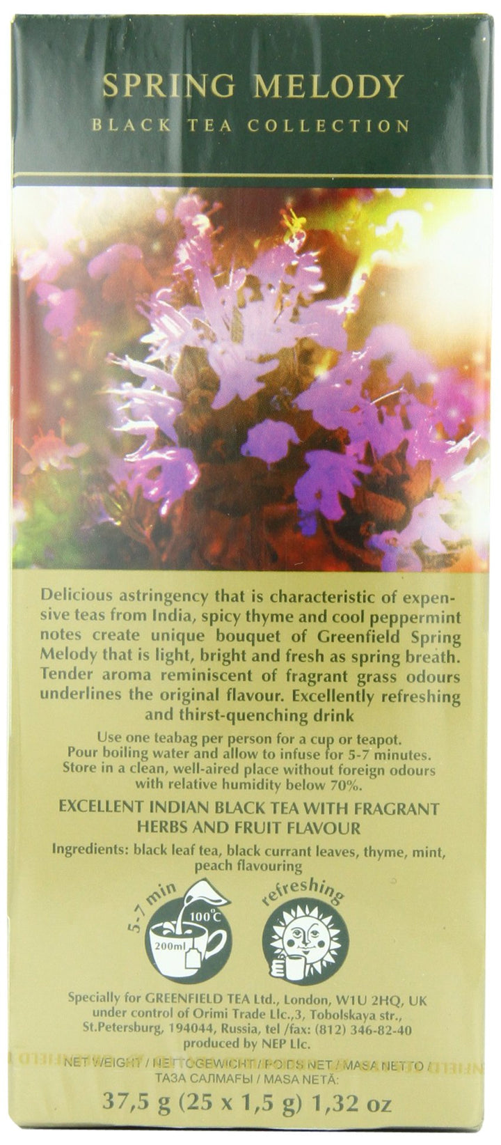 Greenfield Tea Spring Melody, 25 Count
