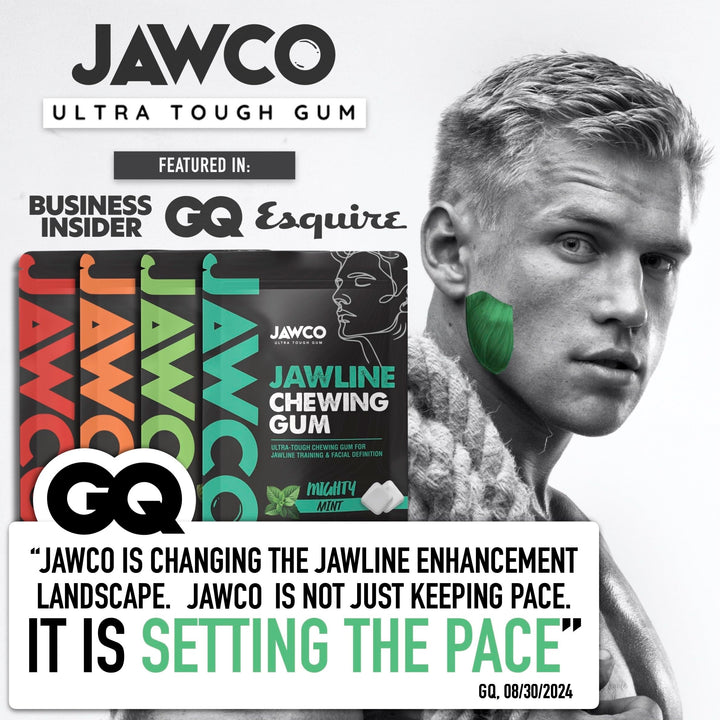 JAWCO Chewing Gum, Energy Mint, 30mg Caffeine, 1 Count