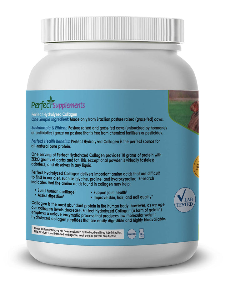Perfect Supplements Hydrolyzed Collagen Peptides Powder, 660 g