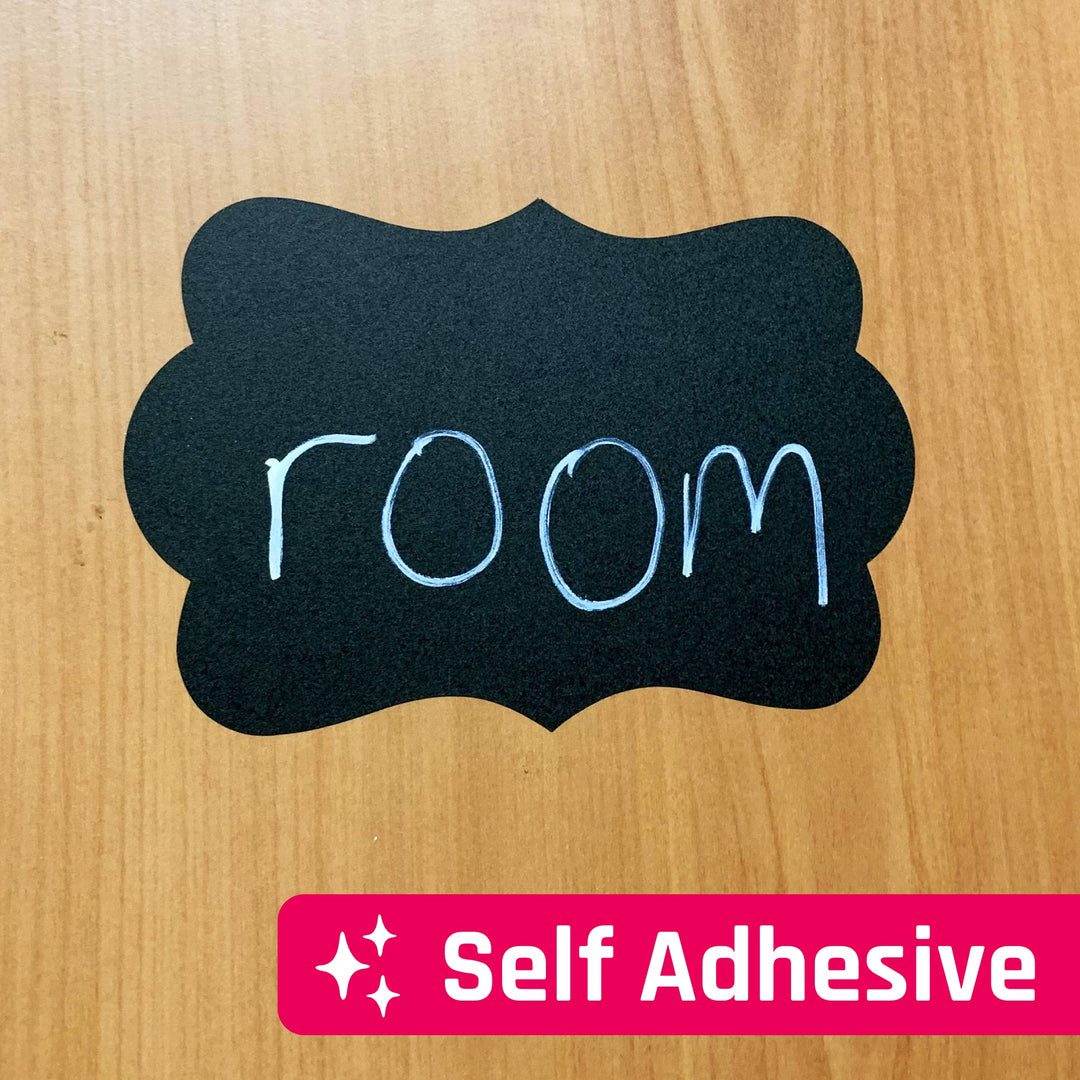 TownStix Chalkboard Labels Stickers, Cloud Design, 6 x 4, 50 Count
