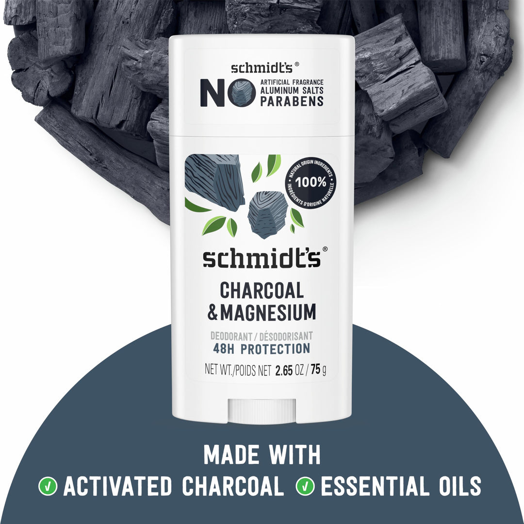 Schmidt's Deodorant, Charcoal & Magnesium, 2.65 oz