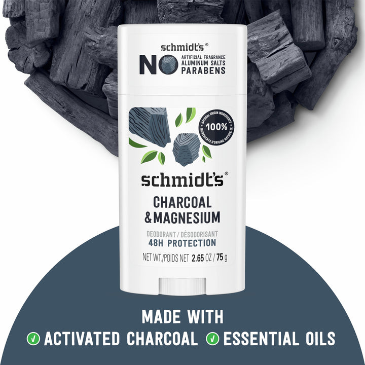 Schmidt's Deodorant, Charcoal & Magnesium, 2.65 oz