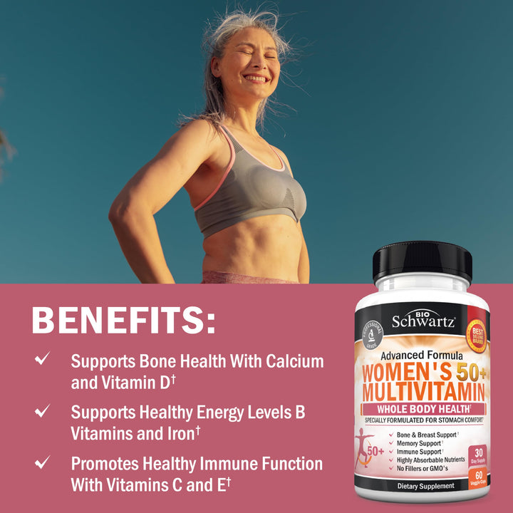 BioSchwartz Women's 50+ Multivitamin, 60 Count
