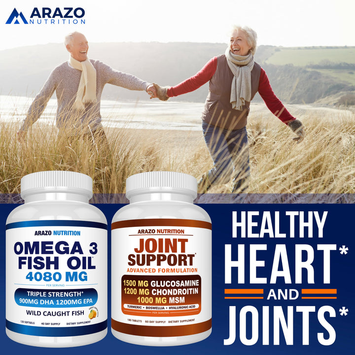 Arazo Nutrition Omega-3 Fish Oil Softgels, Lemon, 120 Count
