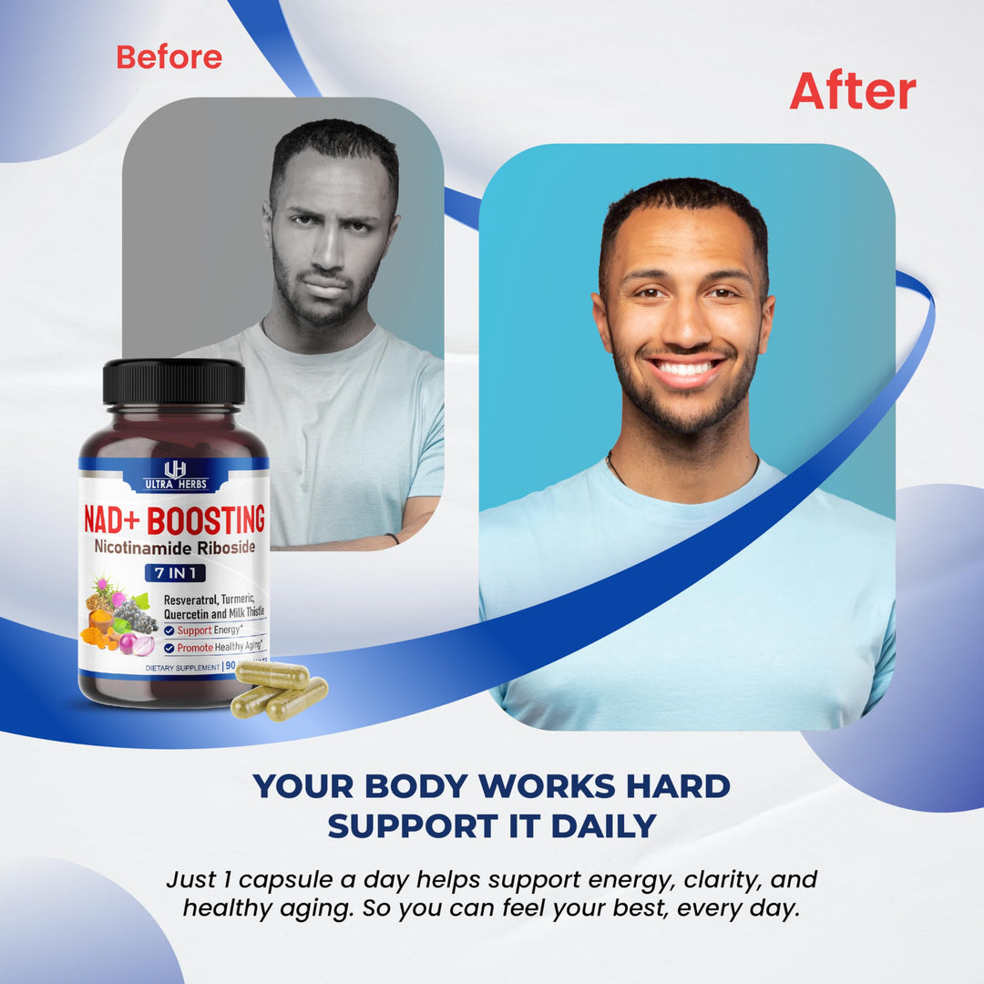 ULTRA HERBS NAD+ Supplement, 90 Count