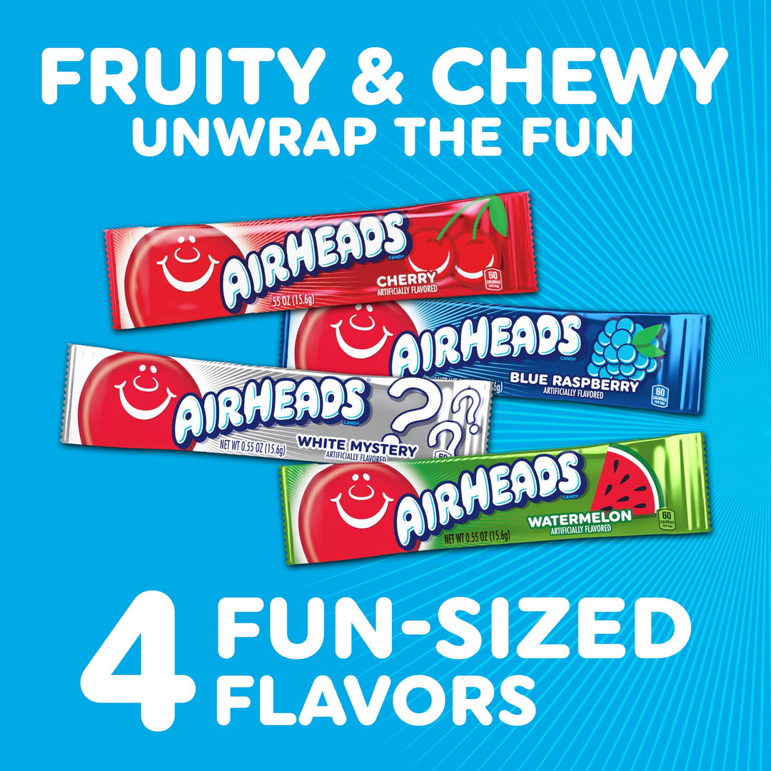 Airheads Candy Bars, Variety, 60 Count