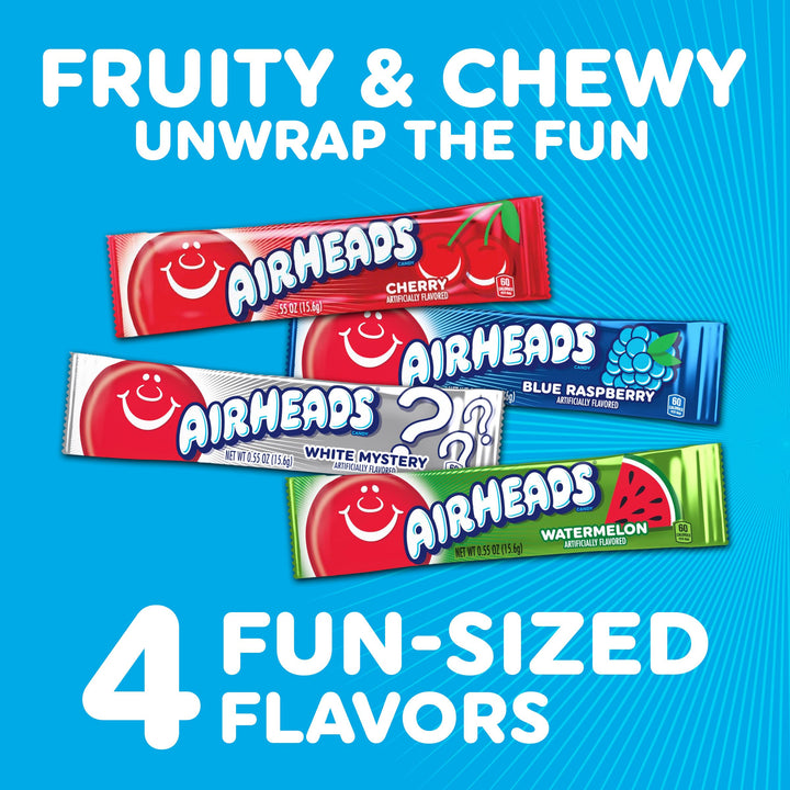 Airheads Candy Bars, Variety, 60 Count