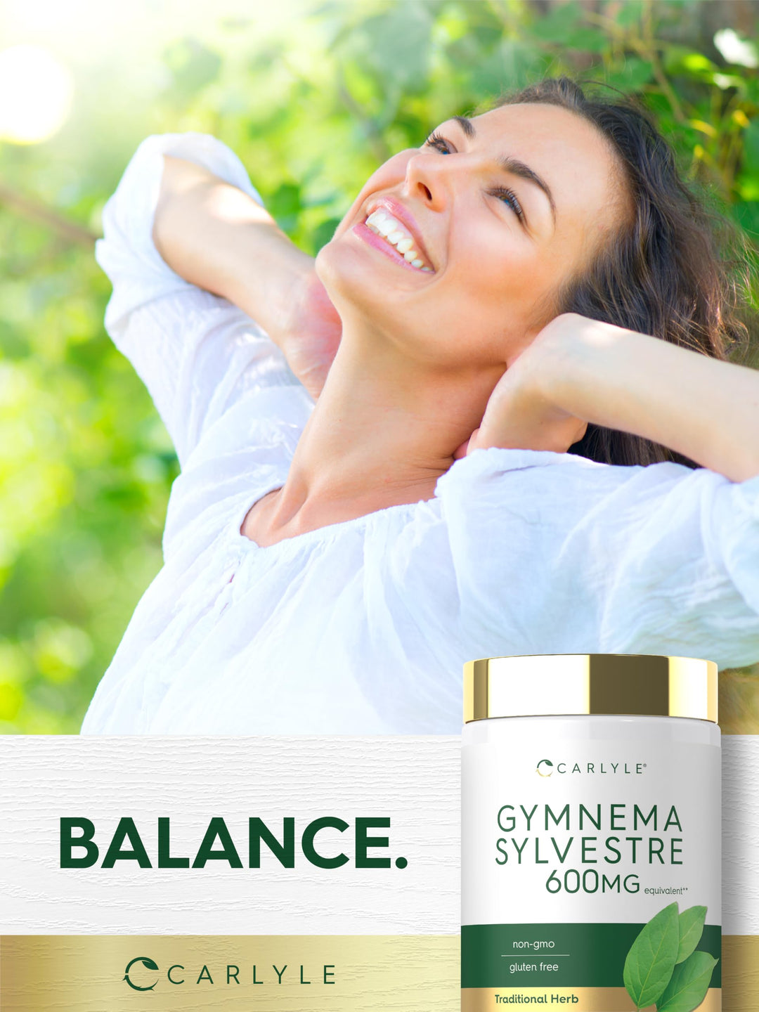Carlyle Gymnema Sylvestre Capsules, 600 mg, 200 Count