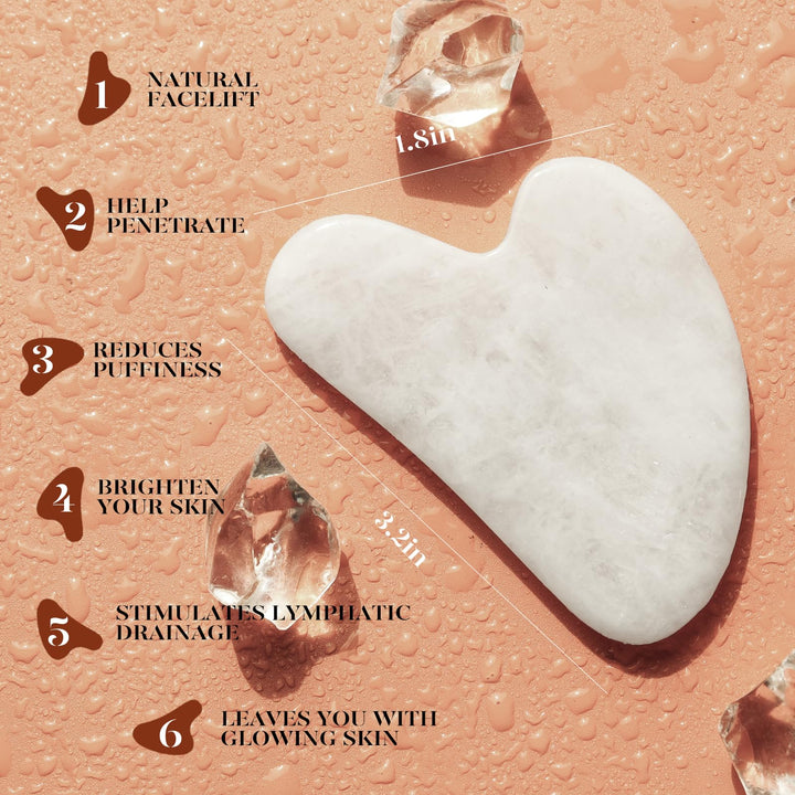 BAIMEI IcyMe Jade Roller and Gua Sha Facial Tool Set